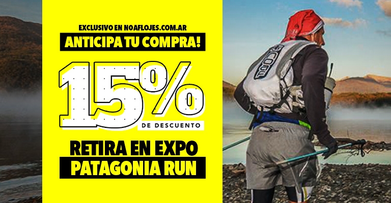15% de descuento y retiro expo patagonia run